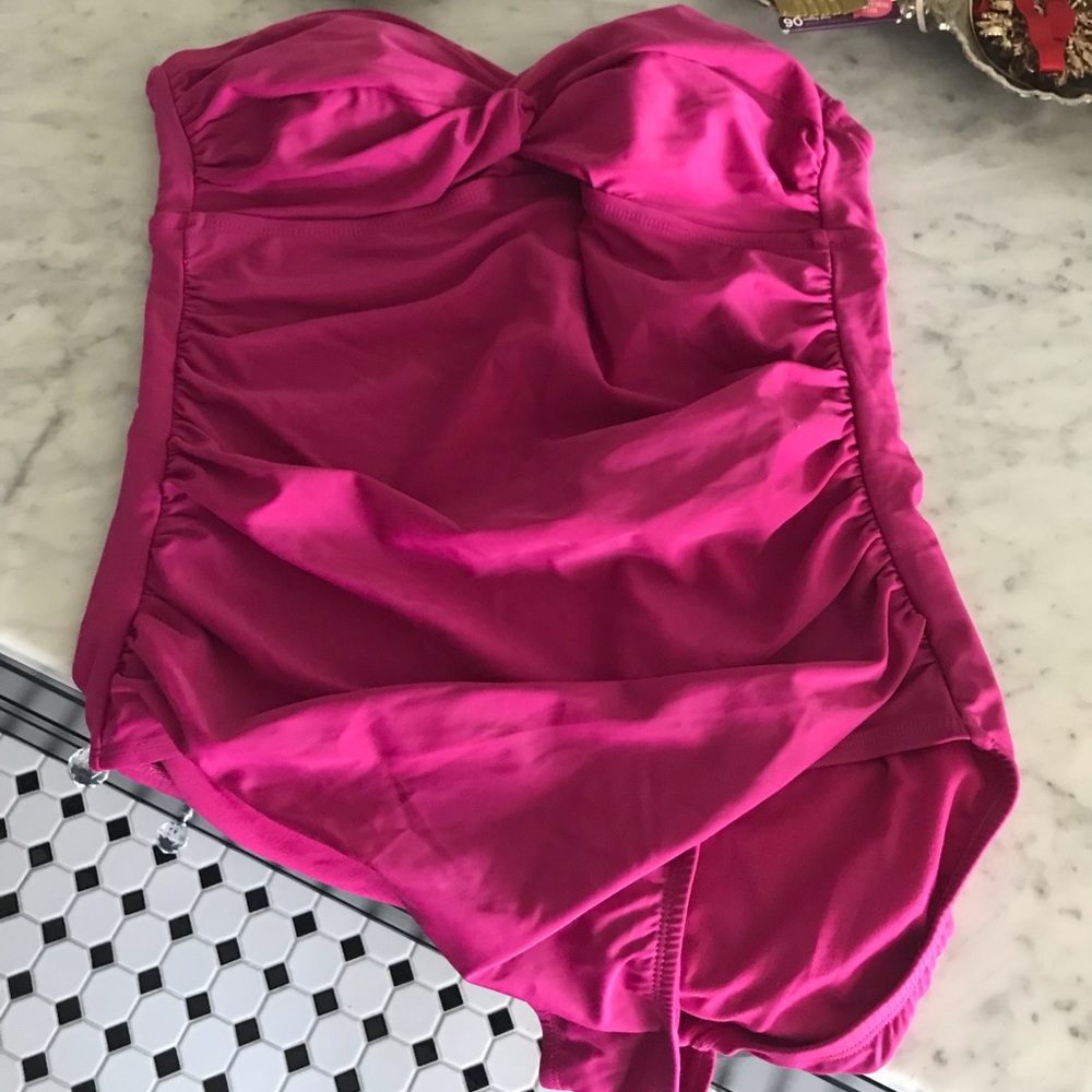 Merona pink bandeau one piece